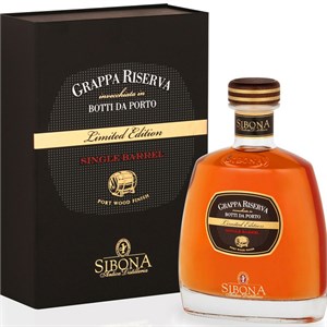 Sibona Grappa Riserva Speciale Botti Da Porto Single Barrell  0.70 Litri