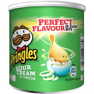 Pringles 40gr.onion Verde