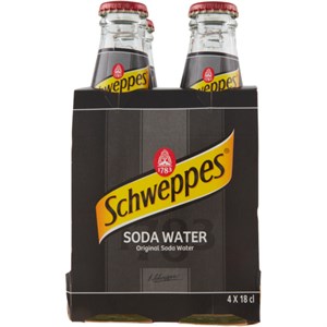 SCHWEPPES SODA 4x18cl.