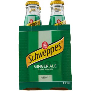 SCHWEPPES GINGER ALE 4x18cl.