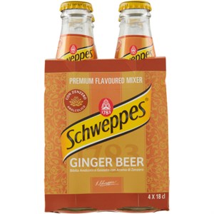 SCHWEPPES GINGER BEER 4x18cl.