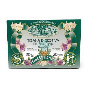 Tisana Digestiva Erbe Alpine Bio 20 Filtri